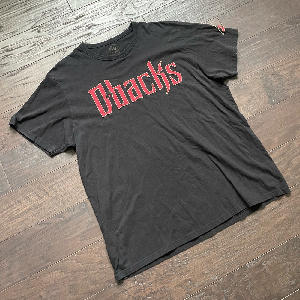 ‘47 Brand MLB Arizona Diamondbacks Men’s XL T-Shirt Black/Maroon/Tan - Picture 2 of 6